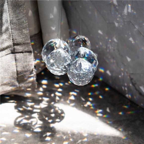 20mm/0.78inch Clear Crystal Ball Prism Rainbow Maker Window - Picture 2 of 7